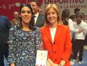 La atleta alcazareña María Paniagua recibe la medalla de bronce en la Entrega de Premios al Mérito Deportivo de Castilla-La Mancha 2022