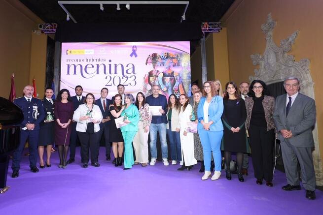 Los reconocimientos Menina 2023 resaltan el valor de la lucha unánime para frenar la violencia de género en Castilla-La Mancha