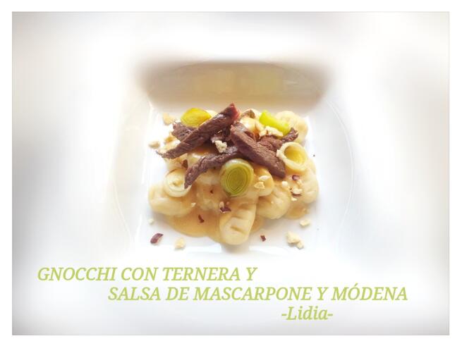 imagen de En Objetivo Delicioso Gnocchi con ternera y mouse de Yogurt con gelatina de caci