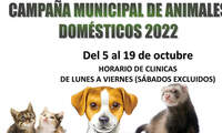 El miércoles comienza la campaña municipal de animales domésticos