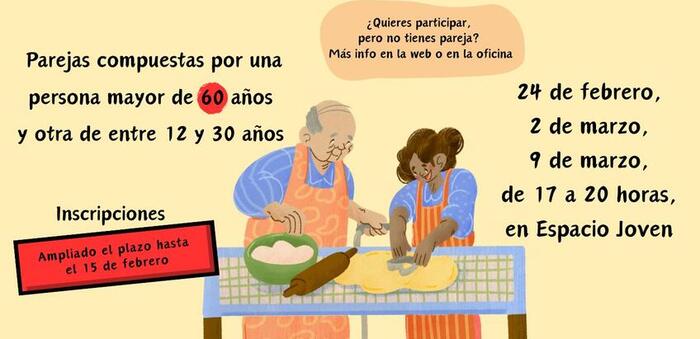 Servicios Sociales y Consejoven organizan ‘Consechef’, el primer concurso culinario intergeneracional