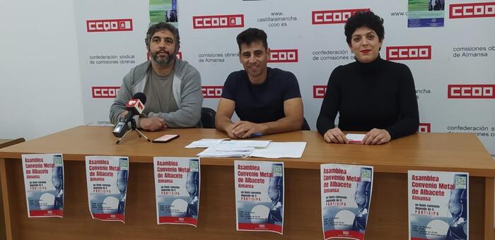 CCOO continúa su ronda de asambleas en Almansa para defender los derechos del colectivo del Metal
